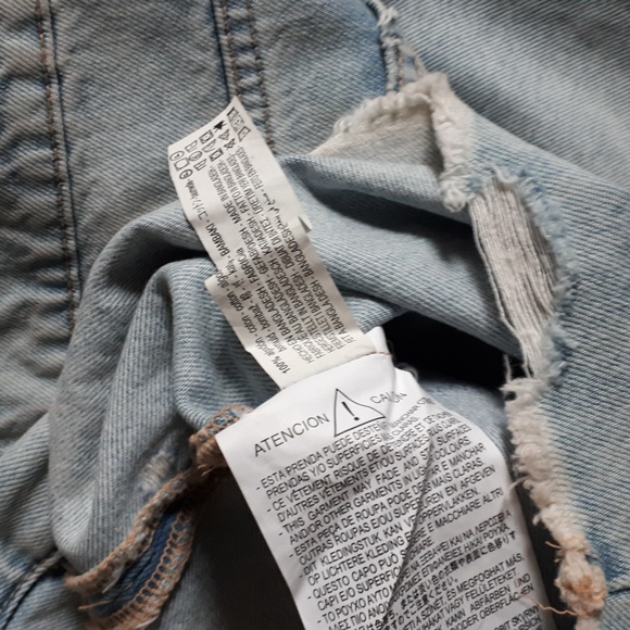 Zara Loose Fit Bermuda Denim Shorts - Picture 5 of 5